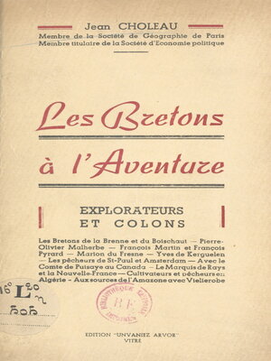 cover image of Les Bretons à l'aventure
